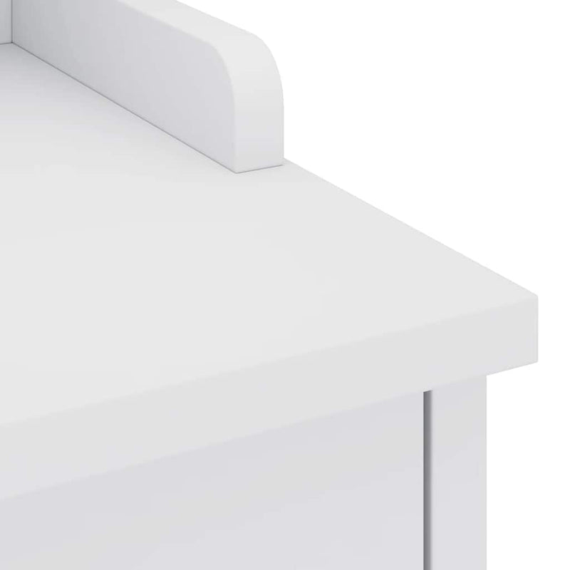 vidaXL SANDNES fehér tömör fenyőfa előszobapad 87x40x50 cm