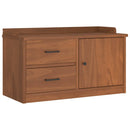 vidaXL SANDNES tömör fenyőfa előszobapad 87x40x50 cm