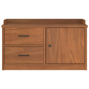 vidaXL SANDNES tömör fenyőfa előszobapad 87x40x50 cm