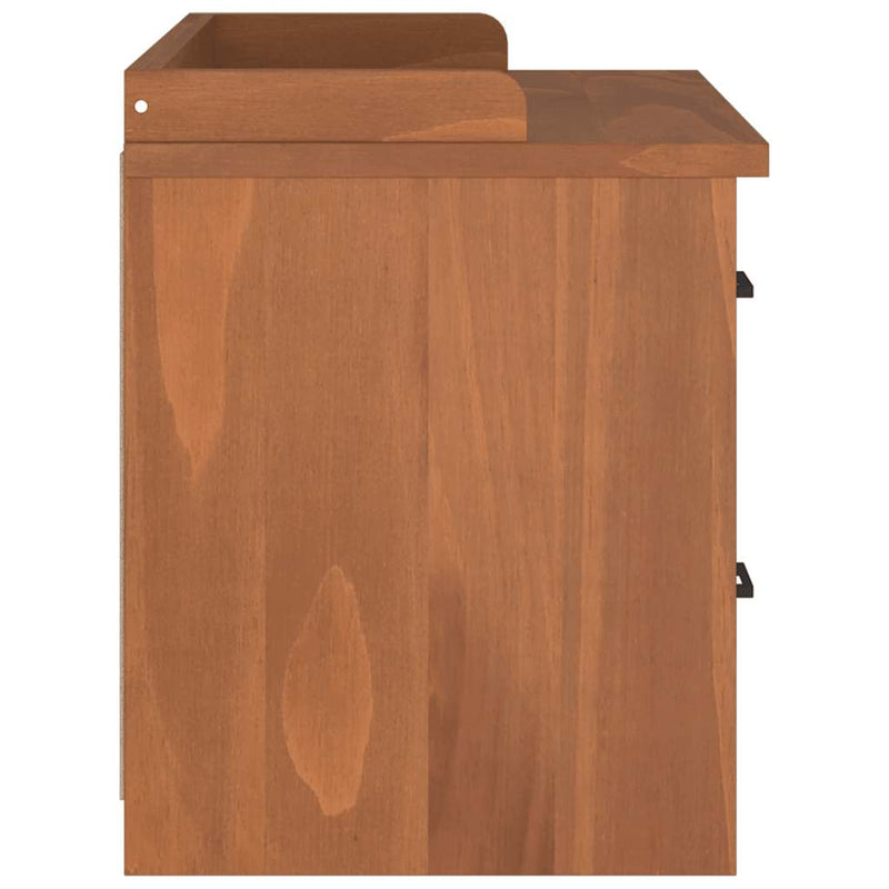 vidaXL SANDNES tömör fenyőfa előszobapad 87x40x50 cm