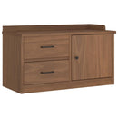 vidaXL SANDNES tömör fenyőfa előszobapad 87x40x50 cm