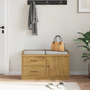 vidaXL SANDNES tömör fenyőfa előszobapad 87x40x50 cm