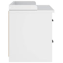 vidaXL SANDNES fehér tömör fenyőfa előszobapad 87x40x50 cm