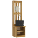 vidaXL SANDNES tömör fenyőfa előszobafa 45x40x159,5 cm