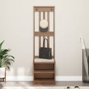 vidaXL SANDNES tömör fenyőfa előszobafa 45x40x159,5 cm