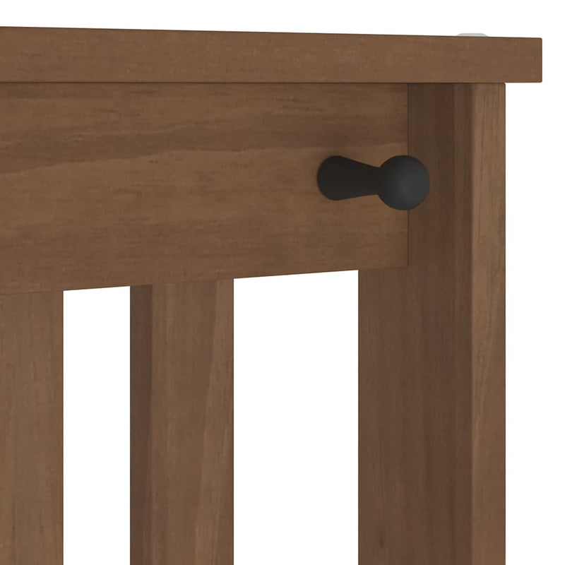 vidaXL SANDNES tömör fenyőfa előszobafa 45x40x159,5 cm