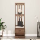 vidaXL SANDNES tömör fenyőfa előszobafa 45x40x159,5 cm