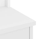 vidaXL SANDNES fehér tömör fenyőfa előszobafa 45x40x159,5 cm