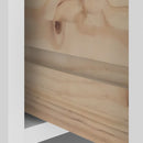 vidaXL SANDNES fehér tömör fenyőfa előszobafa 45x40x159,5 cm