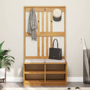vidaXL SANDNES tömör fenyőfa előszobafa 87x40x159,5 cm