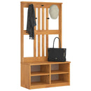 vidaXL SANDNES tömör fenyőfa előszobafa 87x40x159,5 cm