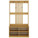 vidaXL SANDNES tömör fenyőfa előszobafa 87x40x159,5 cm