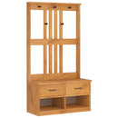 vidaXL SANDNES tömör fenyőfa előszobafa 87x40x159,5 cm