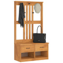 vidaXL SANDNES tömör fenyőfa előszobafa 87x40x159,5 cm