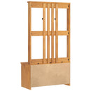 vidaXL SANDNES tömör fenyőfa előszobafa 87x40x159,5 cm