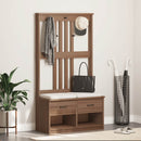 vidaXL SANDNES tömör fenyőfa előszobafa 87x40x159,5 cm