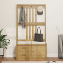 vidaXL SANDNES tömör fenyőfa előszobafa 87x40x159,5 cm