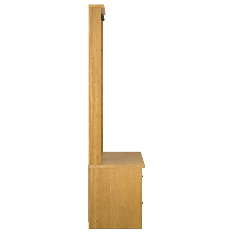 vidaXL SANDNES tömör fenyőfa előszobafa 87x40x159,5 cm