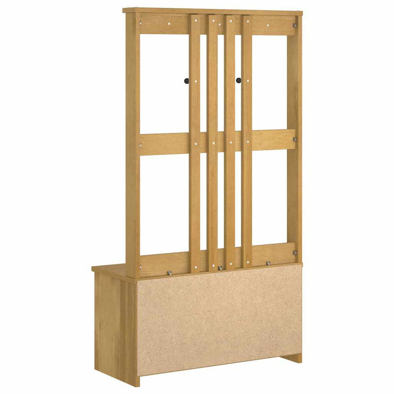 vidaXL SANDNES tömör fenyőfa előszobafa 87x40x159,5 cm