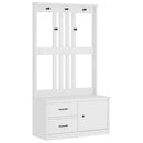 vidaXL SANDNES tömör fenyőfa előszobafa 87x40x159,5 cm