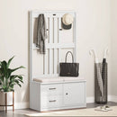 vidaXL SANDNES tömör fenyőfa előszobafa 87x40x159,5 cm