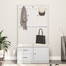 vidaXL SANDNES tömör fenyőfa előszobafa 87x40x159,5 cm