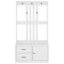 vidaXL SANDNES tömör fenyőfa előszobafa 87x40x159,5 cm