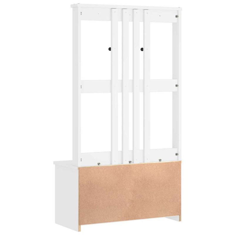 vidaXL SANDNES tömör fenyőfa előszobafa 87x40x159,5 cm