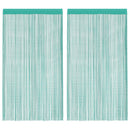 vidaXL 2 db türkiz zsinórfüggöny 100 x 250 cm