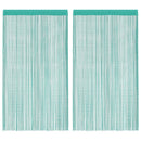 vidaXL 2 db türkiz zsinórfüggöny 140 x 250 cm