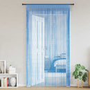 vidaXL 2 db világoskék zsinórfüggöny 100 x 250 cm