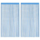 vidaXL 2 db világoskék zsinórfüggöny 140 x 250 cm
