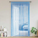 vidaXL 2 db világoskék zsinórfüggöny 140 x 250 cm