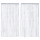 vidaXL 2 db világosszürke zsinórfüggöny 140 x 250 cm