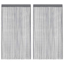 vidaXL 2 db antracit színű zsinóros függöny 140 x 250 cm