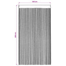 vidaXL 2 db antracit színű zsinóros függöny 140 x 250 cm