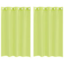 vidaXL 2 db almazöld fátyolfüggönyök rojtokkal 140x175 cm
