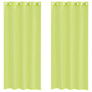 vidaXL 2 db almazöld fátyolfüggönyök rojtokkal 140x225 cm