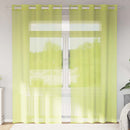 vidaXL 2 db almazöld fátyolfüggönyök rojtokkal 140x225 cm