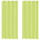 vidaXL 2 db almazöld fátyolfüggönyök rojtokkal 140x245 cm
