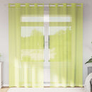vidaXL 2 db almazöld fátyolfüggönyök rojtokkal 140x245 cm