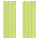 vidaXL 2 db almazöld fátyolfüggönyök rojtokkal 140x260 cm