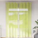 vidaXL 2 db almazöld fátyolfüggönyök rojtokkal 140x260 cm