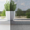 vidaXL 2 db fekete fátyolfüggönyök rojtokkal 140x175 cm