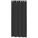 vidaXL 2 db fekete fátyolfüggönyök rojtokkal 140x245 cm