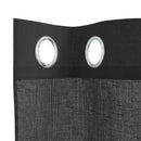 vidaXL 2 db fekete fátyolfüggönyök rojtokkal 140x245 cm