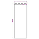 vidaXL 2 db fekete fátyolfüggönyök rojtokkal 140x300 cm