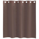 vidaXL 2 db barna fátyolfüggönyök rojtokkal 140x140 cm