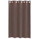 vidaXL 2 db barna fátyolfüggönyök rojtokkal 140x175 cm