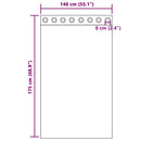 vidaXL 2 db barna fátyolfüggönyök rojtokkal 140x175 cm